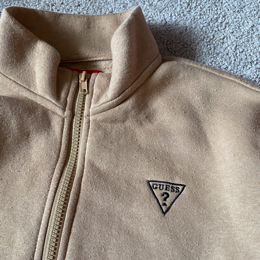 Guess Beige Track Jacket SZ S
